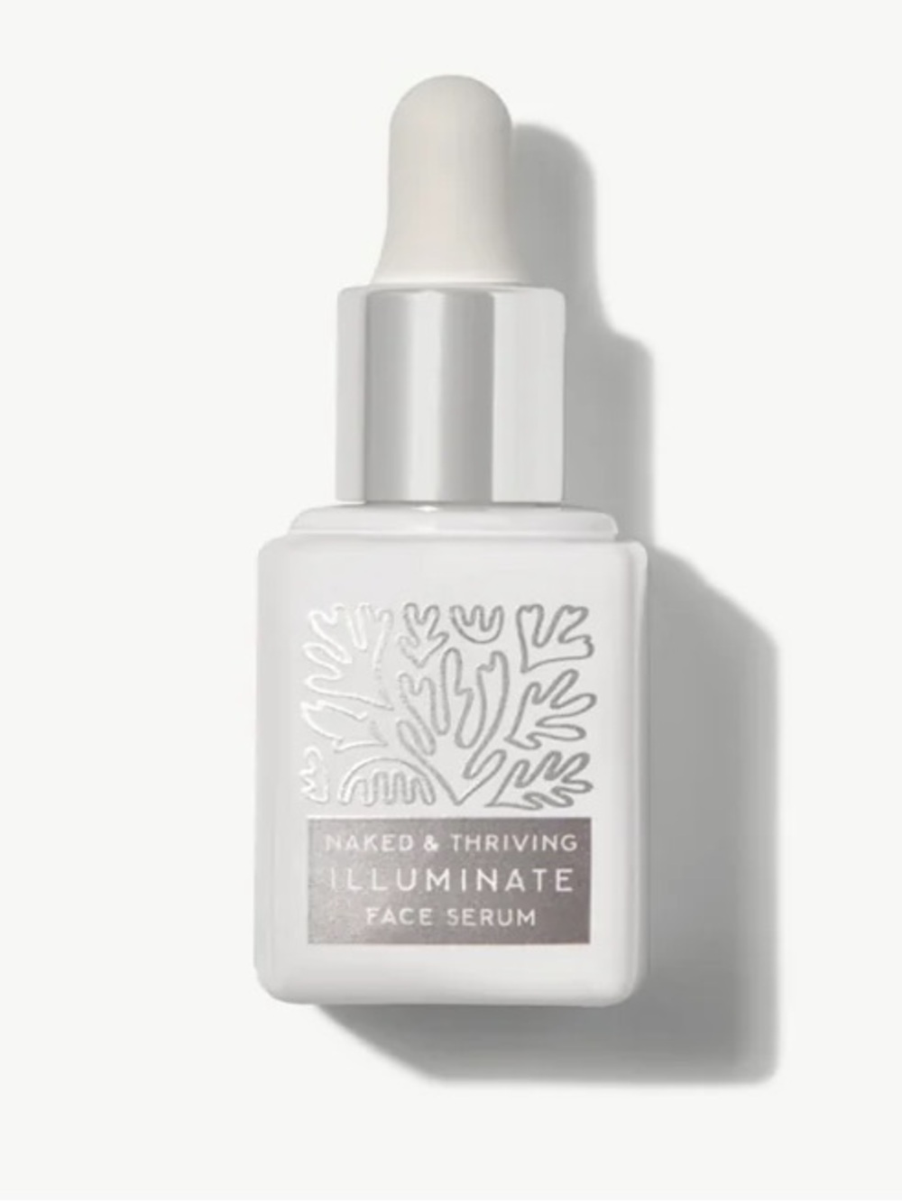 Naked & Thriving Illuminate Face Serum - White Dropper Bottle travel size
